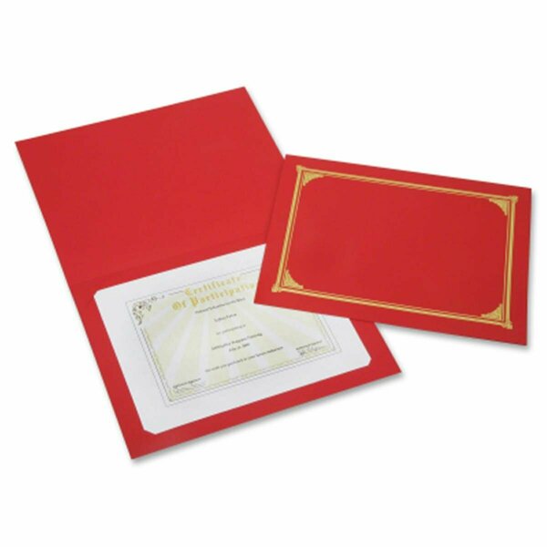 Made-To-Stick 751001 12.5 x 9.75 in. Gold Foil Document Cover  Red MA3205498